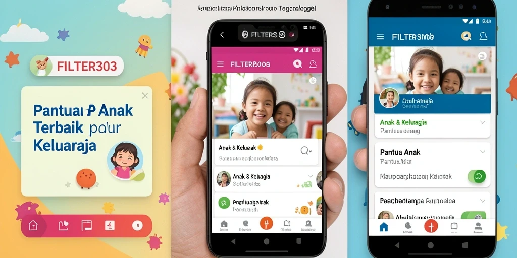Tampilan antarmuka aplikasi FILTER303 yang intuitif dan mudah digunakan.
