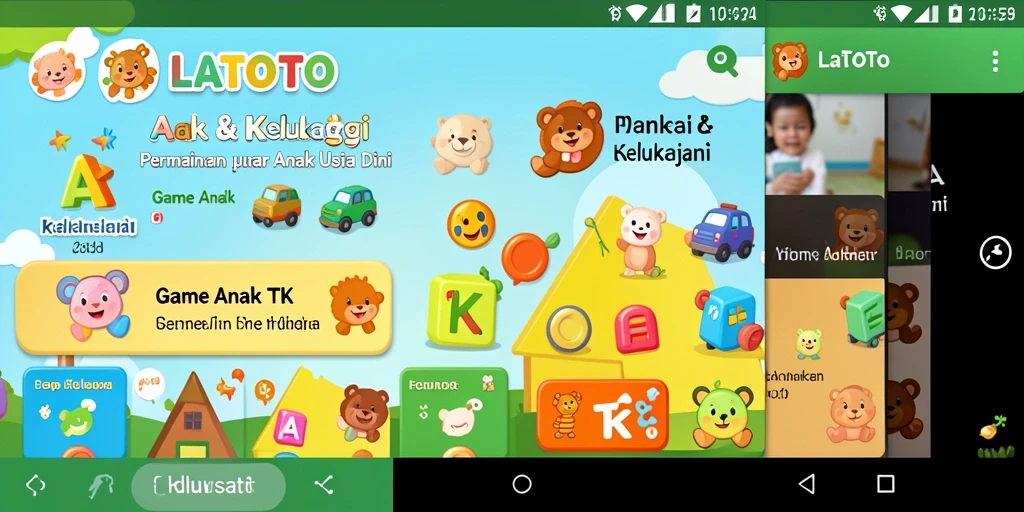 Screenshot LATOTO menampilkan antarmuka permainan edukatif yang menarik dan interaktif.