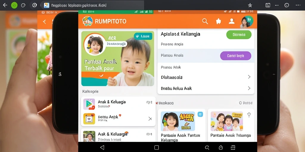 Antarmuka RUMPITOTO menampilkan fitur Pantau Anak yang lengkap dan mudah digunakan.
