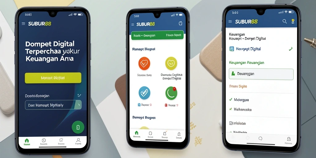 Tampilan antarmuka SUBUR88 yang intuitif untuk pengguna Dompet Digital.