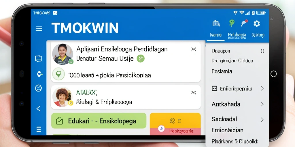 Antarmuka aplikasi TMOKWIN yang informatif dan menarik.