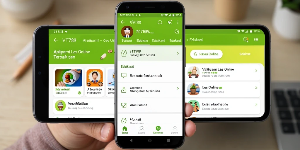 Antarmuka VT789 yang ramah pengguna dalam Les Online.