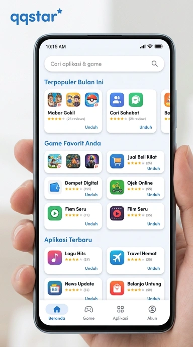 qqstar | Halaman Indeks Aplikasi Populer dan Kanal Uji